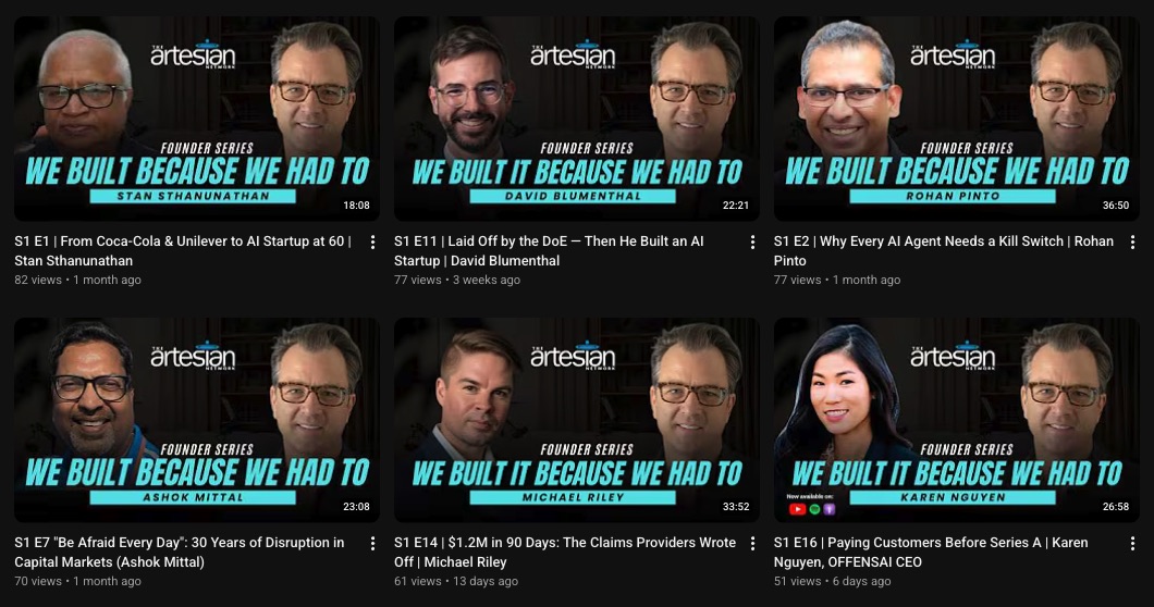 Published episodes of We Built It Because We Had To